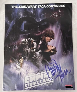 FOTO 8x10 firmada por CARRIE FISHER - EL IMPERIO CONTRAATACA - ¡AUTÓGRAFO Y CERTIFICADO DE AUTENTICIDAD! - Imagen 1 de 3