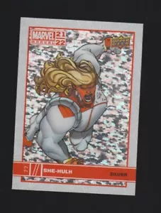 2021-22 SHE-HULK UPPER DECK MARVEL ANNUAL #77 SILVER SPARKLE!! - Picture 1 of 2