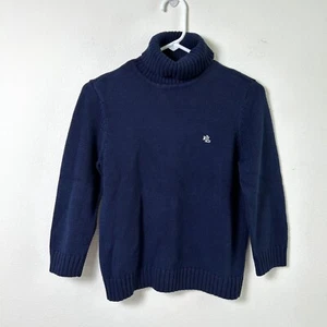 Lauren Ralph Lauren Rollkragenpullover Petite M PM Navy Blau Logo Pullover - Bild 1 von 10