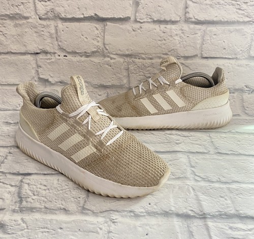 Adidas Neo Running Shoes Cloudfoam Ultimate Gray White Women Size 8 BC0034