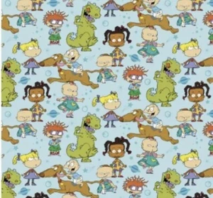 Rugrats Packed In Space All Characters Fabric 100% cotton Fat Quarter 18”x21” - Picture 1 of 1