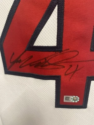 Juan Uribe Game-Worn Signed Cleveland Indians Jersey 2016 MLB Authenticated - Image 1 of 4