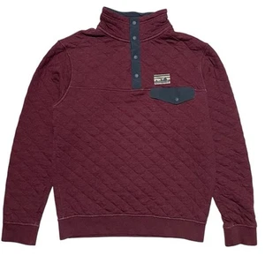Patagonia Snap-T Sweater Herren Gr. Small Burgund Bio Baumwolle Stepppullover - Bild 1 von 7