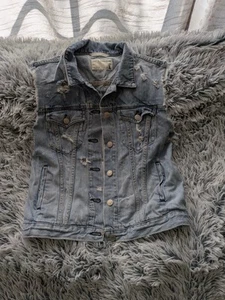 Rag & Bone/JEAN Distressed Denim Vest, size large - Picture 1 of 8