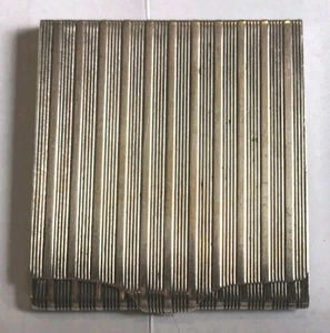 Alter Streichholzbriefhalter aus Kraftalpacca - 57x53 mm - - Bild 1 von 4