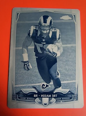 TRE MASON 新秀青色印版卡 #1/1 - 2014 Topps Chrome #164 — 第 1/2 张图片