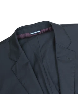 Herren 44 Sh maßgeschneidert blau 100 % Wolle Chirurg Arbeit Manschetten flache Vorderseite Anzug - Bild 1 von 23