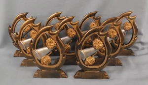 lot of 9 CHEERLEADER trophy resin award flame 7" tall personalized - Picture 1 of 2