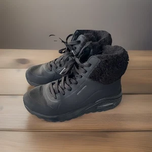 Botas de invierno Skechers Uno resistentes otoño aire negras para mujer talla 7 - Imagen 1 de 7