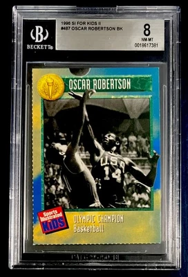 Oscar Robertson Raro EE. UU. Juegos Olímpicos SI Para Niños Deportes Ilustrados 1996 NBA BGS 8 Foto 1 de 2