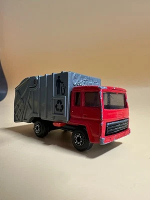 Vintage Matchbox Superfast No. 36 Refuse Garbage Trash Truck Red And Gray - Image 1 of 4