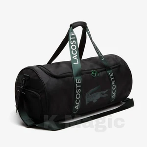 Raqueta de tenis negra Lacoste L.23 bolsa de lona unisex deportes gimnasio viaje - Imagen 1 de 5