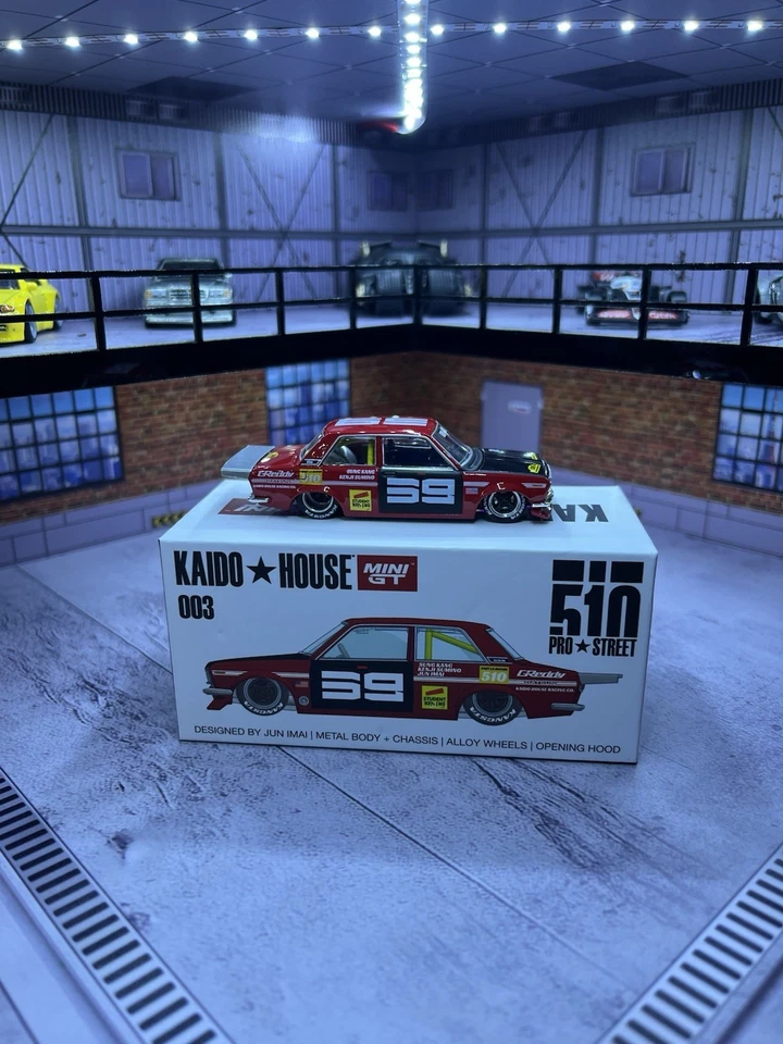 Mini GT x Kaido House 1:64 Datsun 510 Pro Street SK510 rojo - KHMG003 Foto 1 de 1