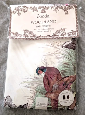 Spode Woodland Poly Tablecloth 60" x 102" Oblong Oval, NIP - Image 1 of 2