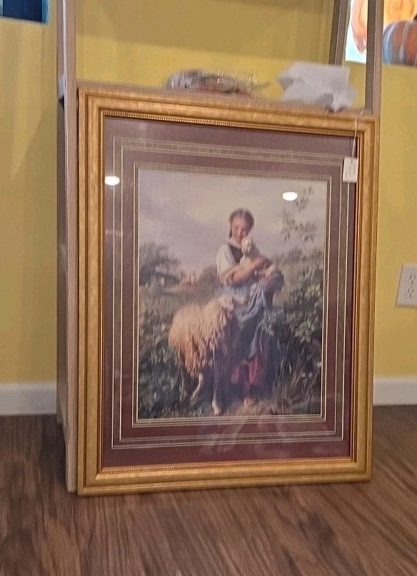 Impresión de La Pastora de Johann Baptist Hofner (13,25"x 10" enmarcado)  Foto 1 de 4