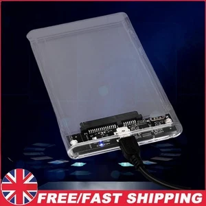 Boîtier disque dur externe transparent 2,5 pouces HDD/SSD pour tablette portable - Photo 1/27