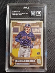 Topps Gypsy Queen 2022 Jarren Duran #221 logotipo del equipo intercambio SP Medias Rojas etiqueta 10 - Imagen 1 de 2