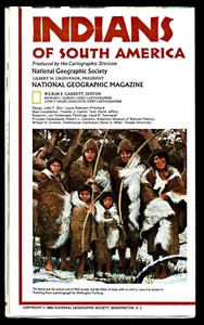 1982-3 March INDIANS OF SOUTH AMERICA National Geographic Map School EUC - A3+ - Picture 1 of 4