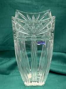 Waterford Crystal Odyssey Square Vase Marquis Clear Cut 10 in tall - Picture 1 of 24