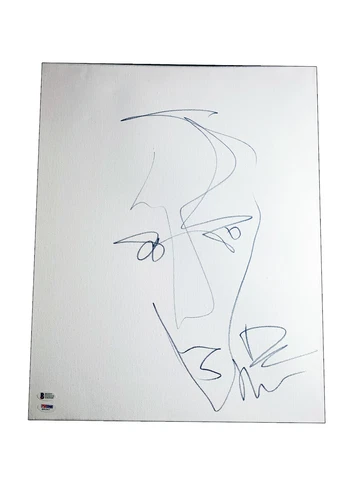 DAVE MATTHEWS SIGNED AUTOGRAPH HAND DRAWN SKETCH DAVE MATTHEWS BAND BECKETT 2 Cover