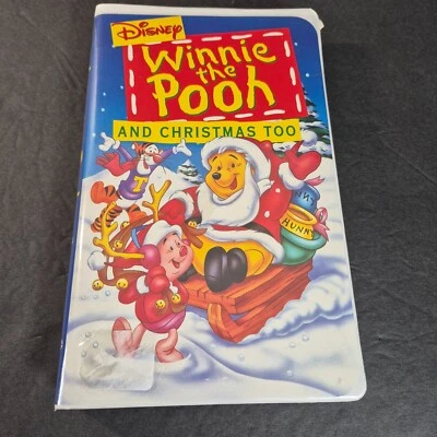 Disney "Winnie The Pooh And Christmas Too" Vintage 1997 VHS Video Movie - Image 1 of 4