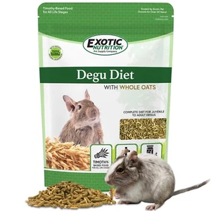 Degu completo con avena (2,5 lb) - Dieta de pellets saludables nutricionalmente completa - Imagen 1 de 5
