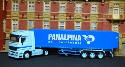 Rarität, 1:87, Hongwell, MB Actros Container-SZ, Panalpina, Sammlung,Auflösung - Bild 1 von 4