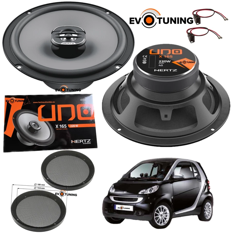 Casse Altoparlanti Hertz X165 per Auto 16 5cm 220W Kit 2 Vie Coassiali