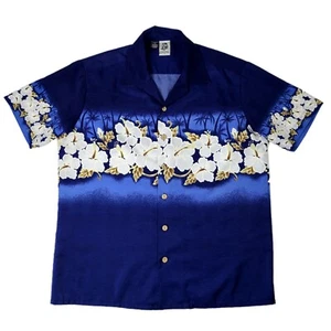 Kennington LTD California Herren L Large Tropical Hawaiihemd Blau - Bild 1 von 5