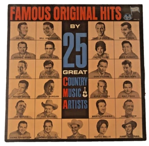 Various – Famous Original Hits By 25 Great Country Music Artists LP CMA 712 VG+ - Imagen 1 de 4