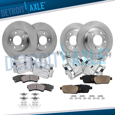 Front Rear Rotors Calipers Brake Pads for Ford Fusion Lincoln MKZ Mercury Milan - Image 1 of 4