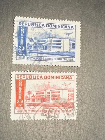 Dominican Republic stamp C78-79 used Cover