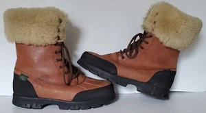 Lauren Ralph Lauren Womens Quinta Shearling Trim Faux Fur Boots - Size 6.5B EUC - Picture 1 of 9