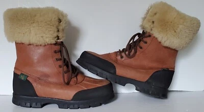 Lauren Ralph Lauren женщин Quinta стриженный мех отделки искусственного меха ботинки - размер 6.5B EUC - Изображение 1 из 4