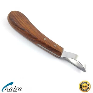 Hufmesser Rinnmesser Large Huf Pferd Klauenmesser Rinnen Schlaufen Holzgriff - Picture 1 of 2