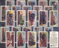 NORTHERN CO OP SOCIETY-FULL SET- HISTORY OF THE RAILWAYS 1964 (2ND 25 CARDS) 