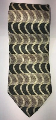 New Old Stock Stafford Executive 100% Silk Neck Tie Green & Gold  58" Length - Image 1 of 4