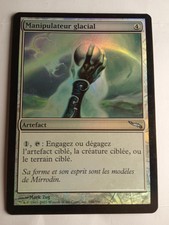 Icy manipulator foil mtg misprint. French. taps or untaps