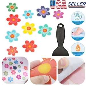 10x Bath Tub Anti-slip Discs -Non Skid Adhesive Shower Stickers Appliques Treads - Picture 1 of 11
