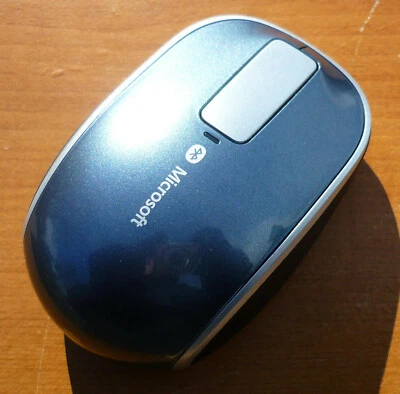 Microsoft Sculpt Touch Bluetooth Mouse Model 1497 Metallic Blue Exceptional COND - Image 1 of 4