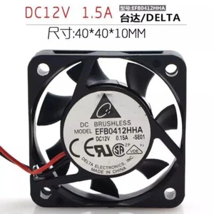 Delta EFB0412HHA 4010 12V 0.15A 4cm cpu case silent cooling fan - Picture 1 of 1