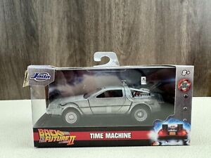 JADA Hollywood Rides Back To The Future Time Machine Delorean 1/32 Diecast
