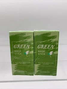 2x Green Tea Purifying Clay Mask Stick Facial Deep Cleansing Pore Acne Remover - Picture 1 of 3