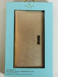 Kate Spade New York Wristlet Wallet Cell Phone Case Clutch - Rose Gold - Picture 1 of 8