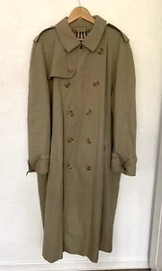 Vintage BURBERRY BURBERRYS Cotton Extra Long Trench Coat Nova Check UK 56 XL VGC - Picture 1 of 23