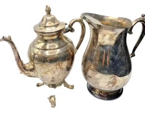 Silberplatte Teekanne und Krug 2er Set - Bild 1 von 9