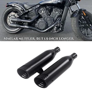 Escape Deslizable 4.0" para Indian Scout - Sonido Profundo V-Twin, Negro Mate - Imagen 1 de 9