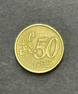 2002 Italy 50 Cent Euro Coin, Rare Collectors Coin - Picture 1 of 2