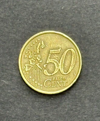 2002 Italy 50 Cent Euro Coin, Rare Collectors Coin - Image 1 of 2