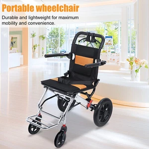 Adult Wheelchair, Foldable Transport Wheelchair, Narrow Doorways Wheel Chair W - Picture 1 of 18